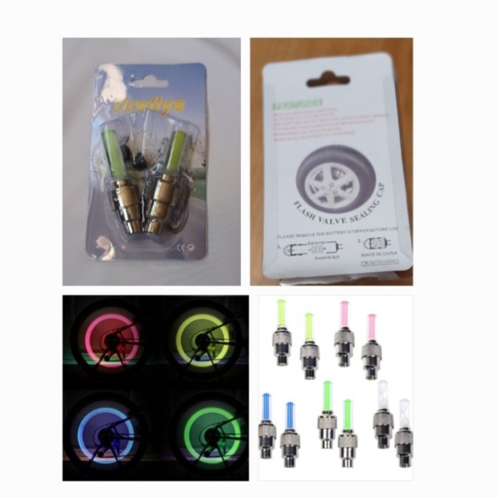 4/$30 Car/Bicycle Wheel Lights - 2 Yellow Lights
